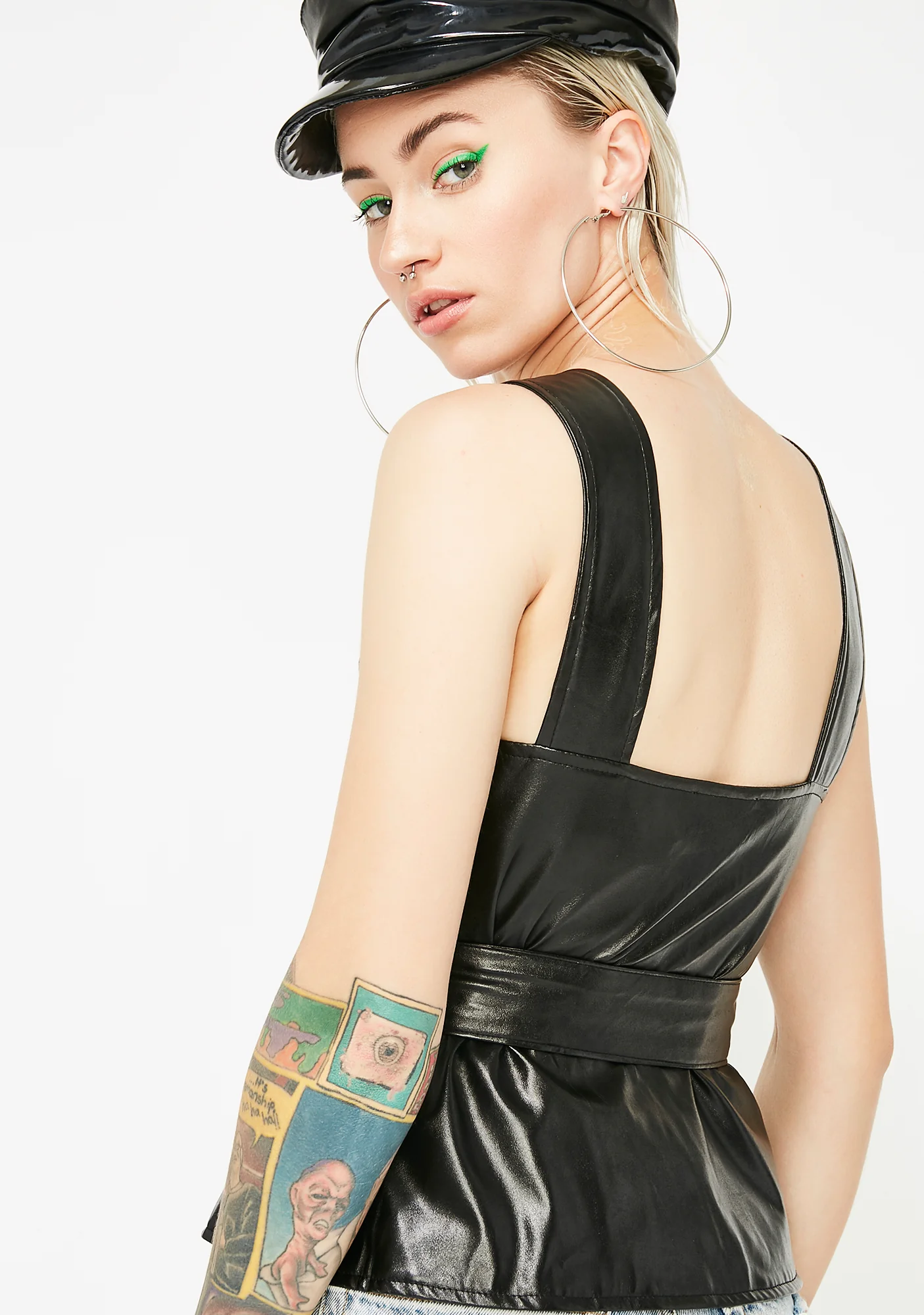 Wreck It Up Vegan Leather Bustier - Image 4