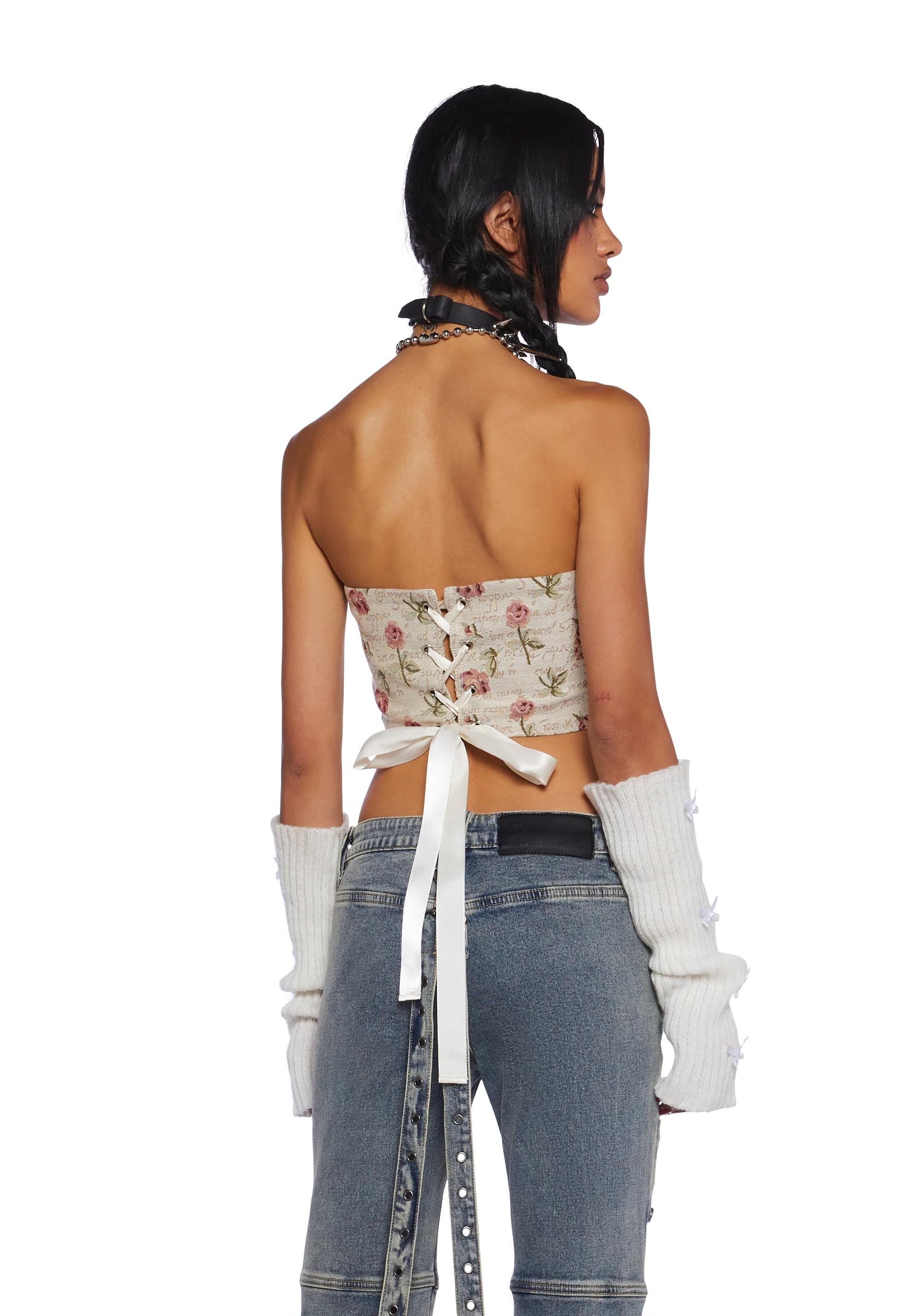Written Rose Corset Top - Image 4