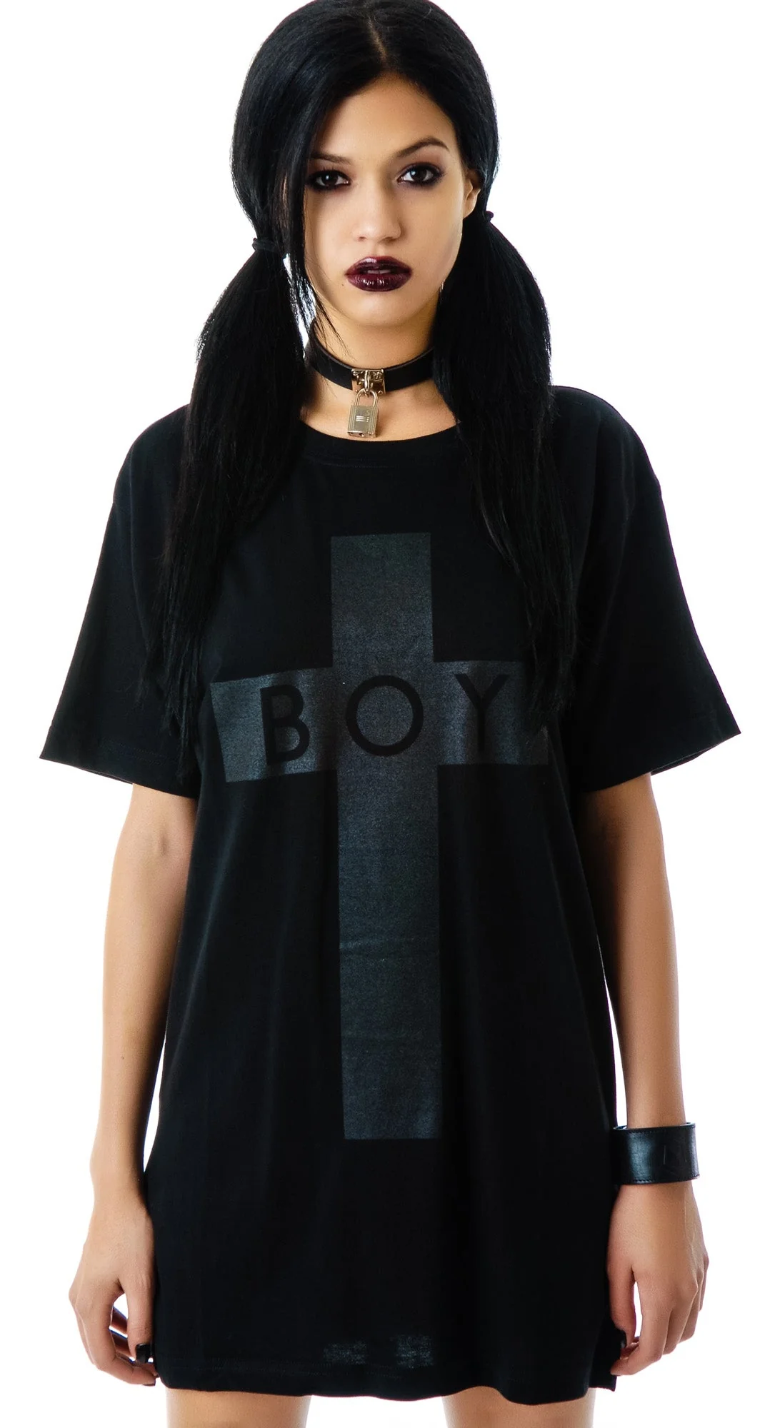 x BOY London Boy Cross Oversized Tee - Gold - Image 16