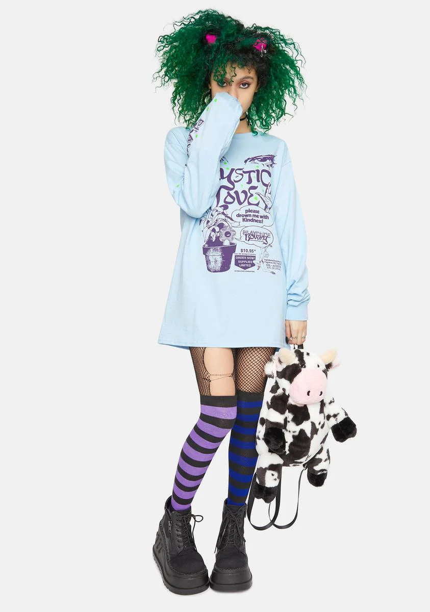 X Playdude Blue Mystic Love Graphic Tee - Image 3
