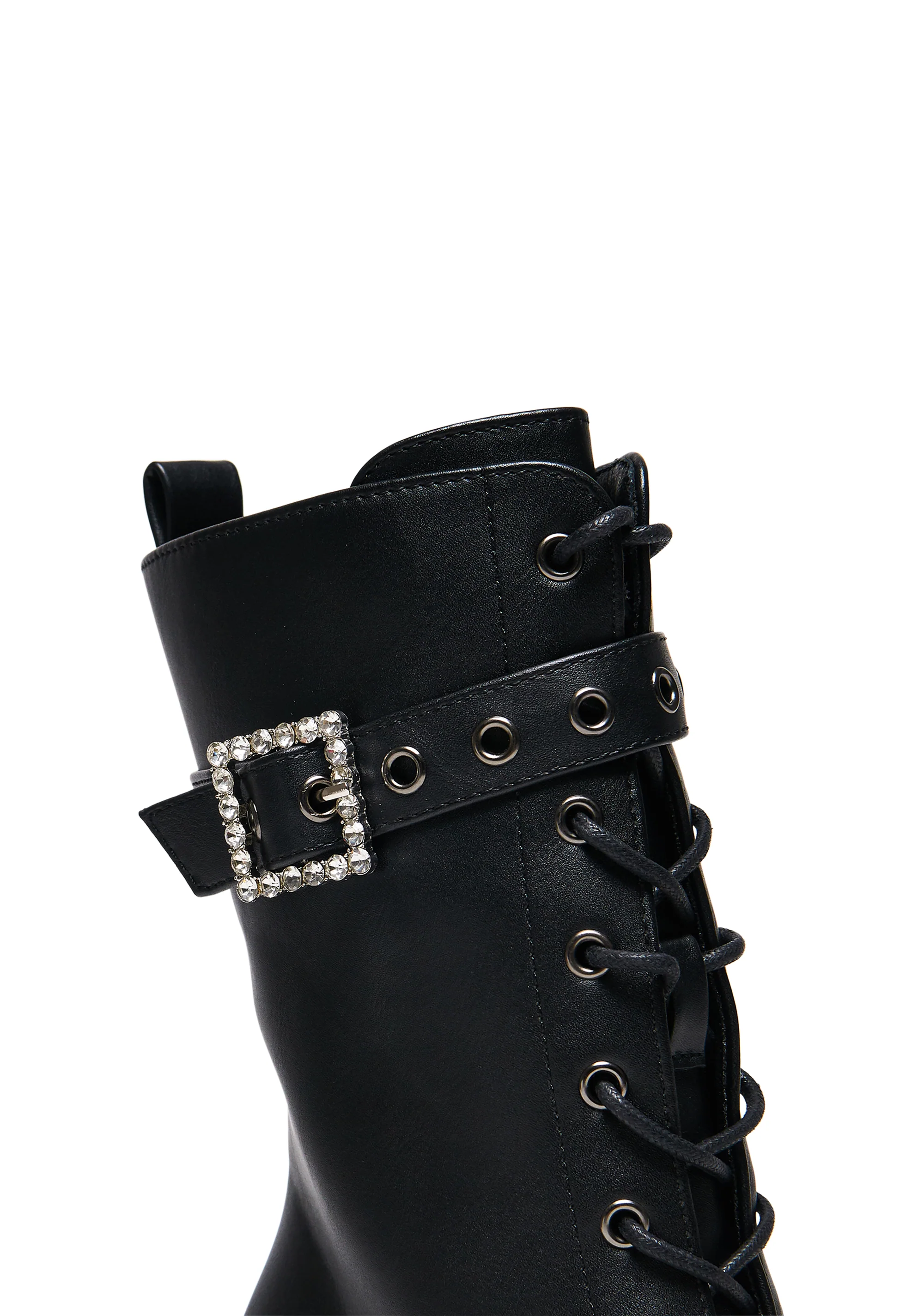 X Rocky Horror Show Thrill Me Lipstick Heeled Boots - Black - Image 4