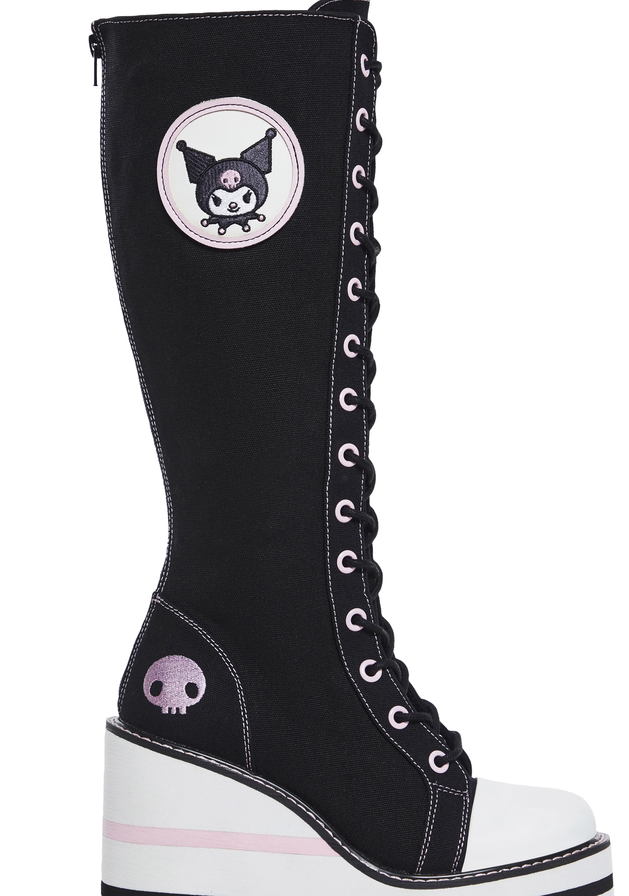 X Sanrio Detention Kuromi Platform Boots - Image 2