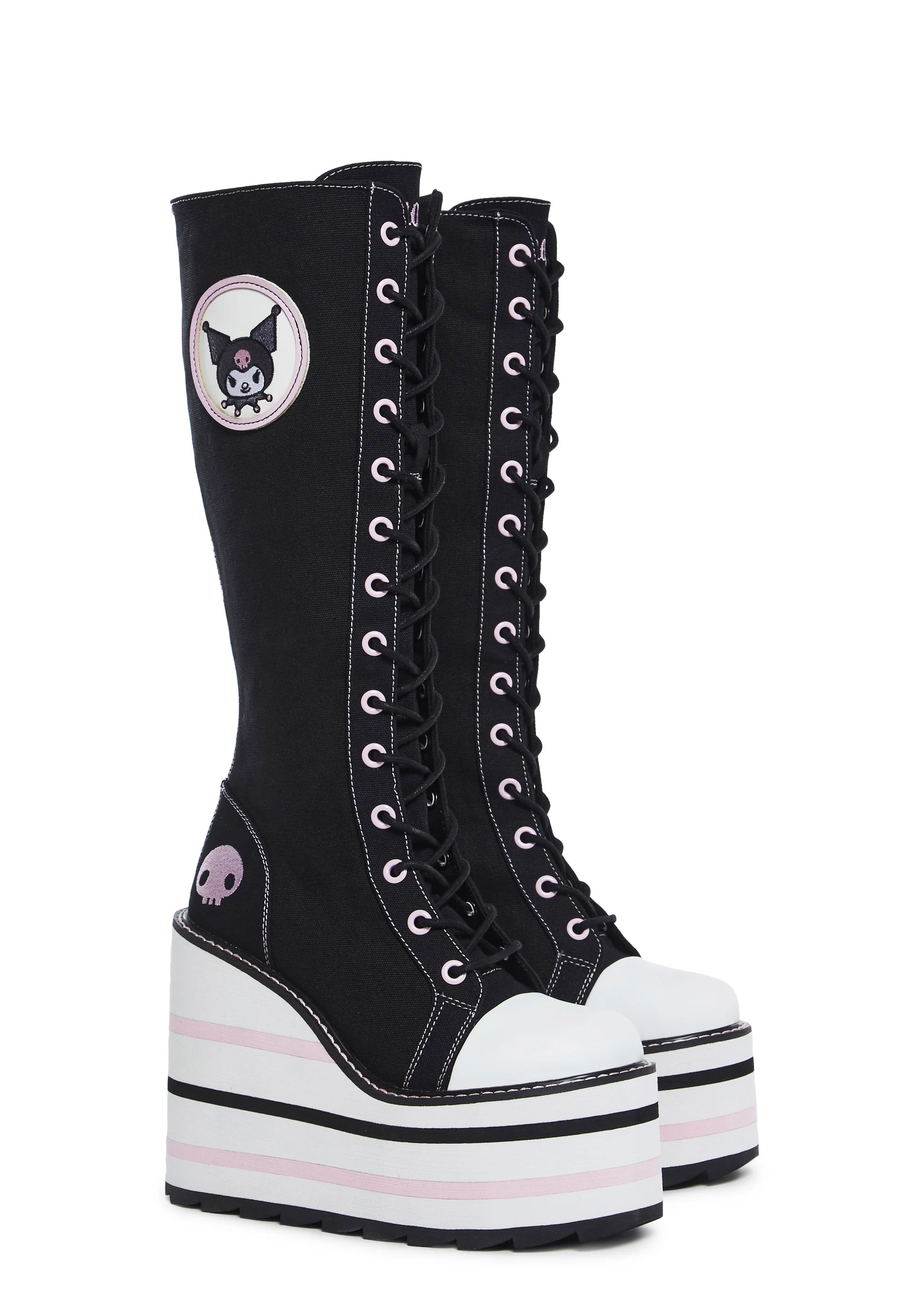 X Sanrio Detention Kuromi Platform Boots - Image 3
