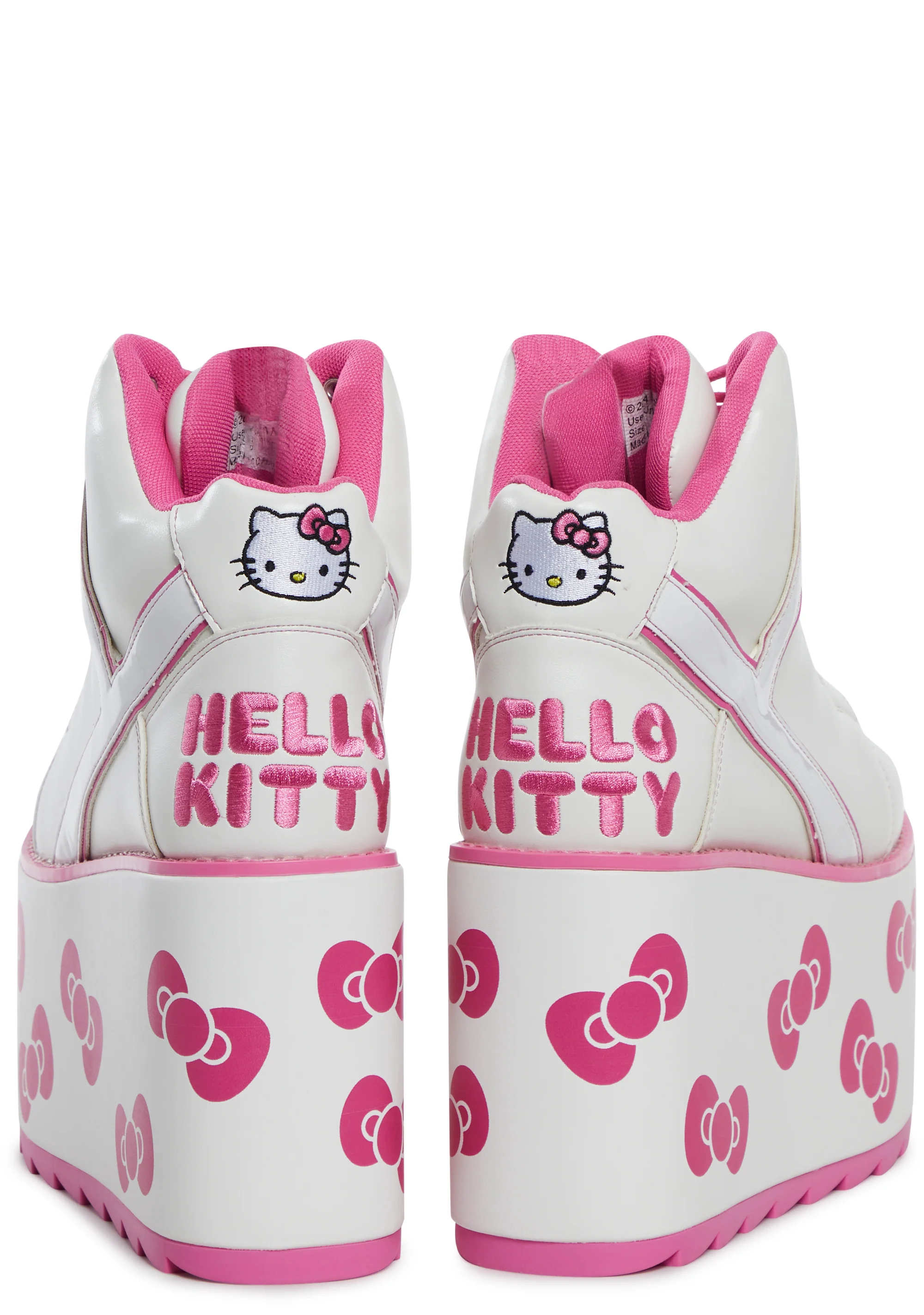 X Sanrio Qozmo Hello Kitty Platform Sneakers - White - Image 2
