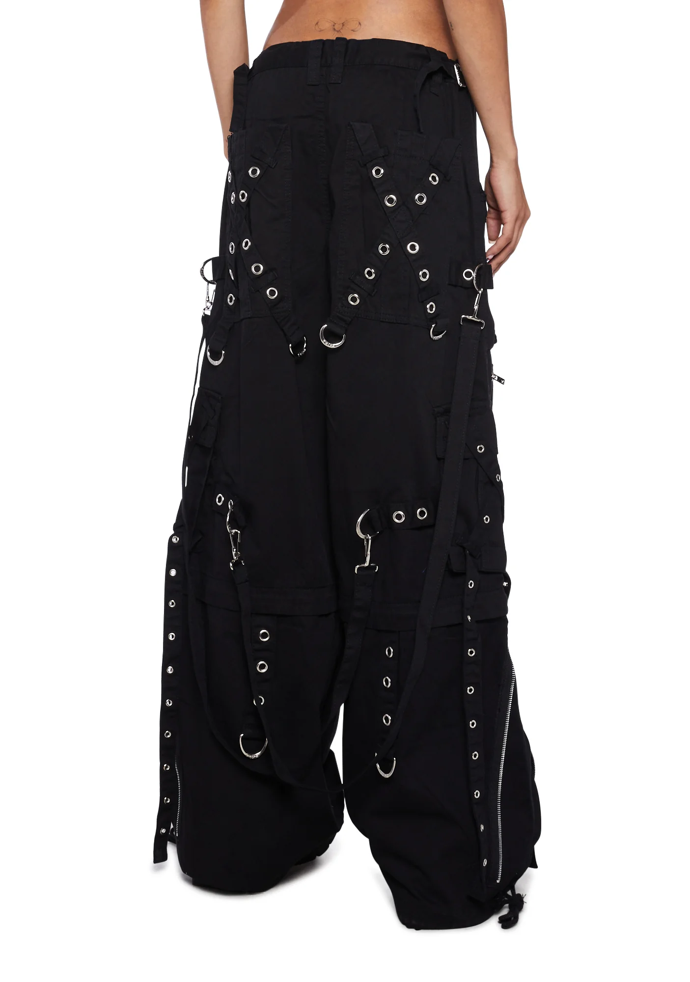 X-Strap Zip Off Pants-Black - Image 4