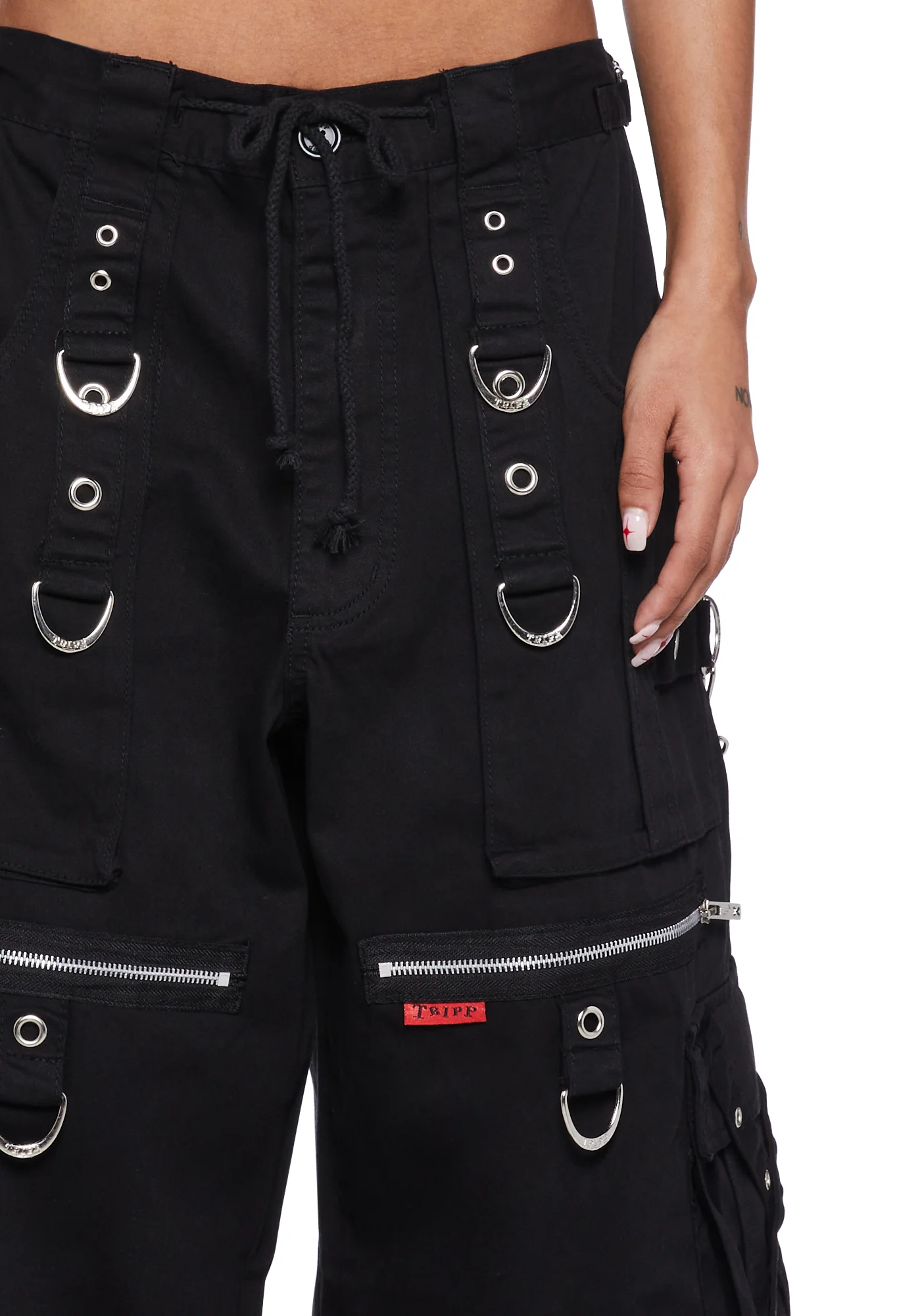 X-Strap Zip Off Pants-Black - Image 5