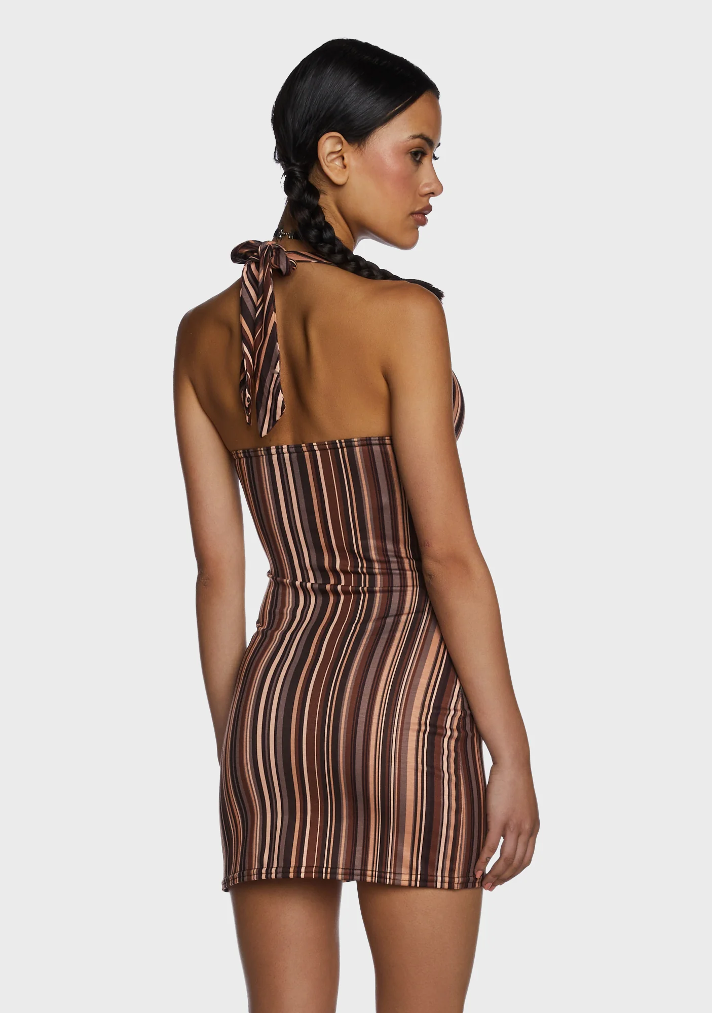 Y2K Halter Mini Dress - Image 4