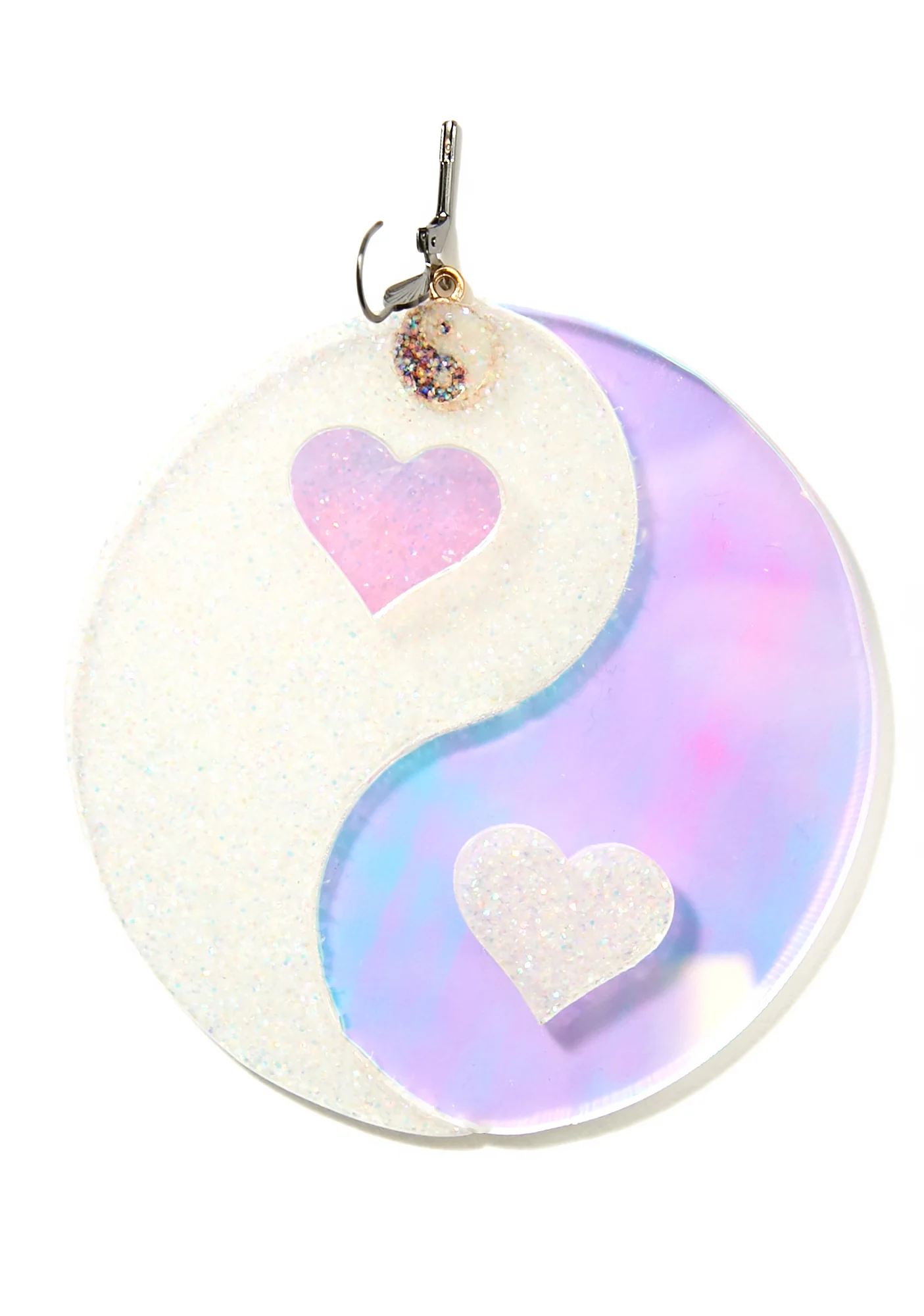 Yin Yang Hearts Earrings - Image 4