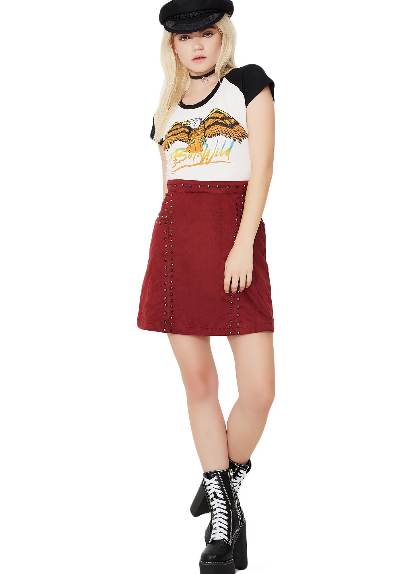 You Wish Studded Mini Skirt - Image 5