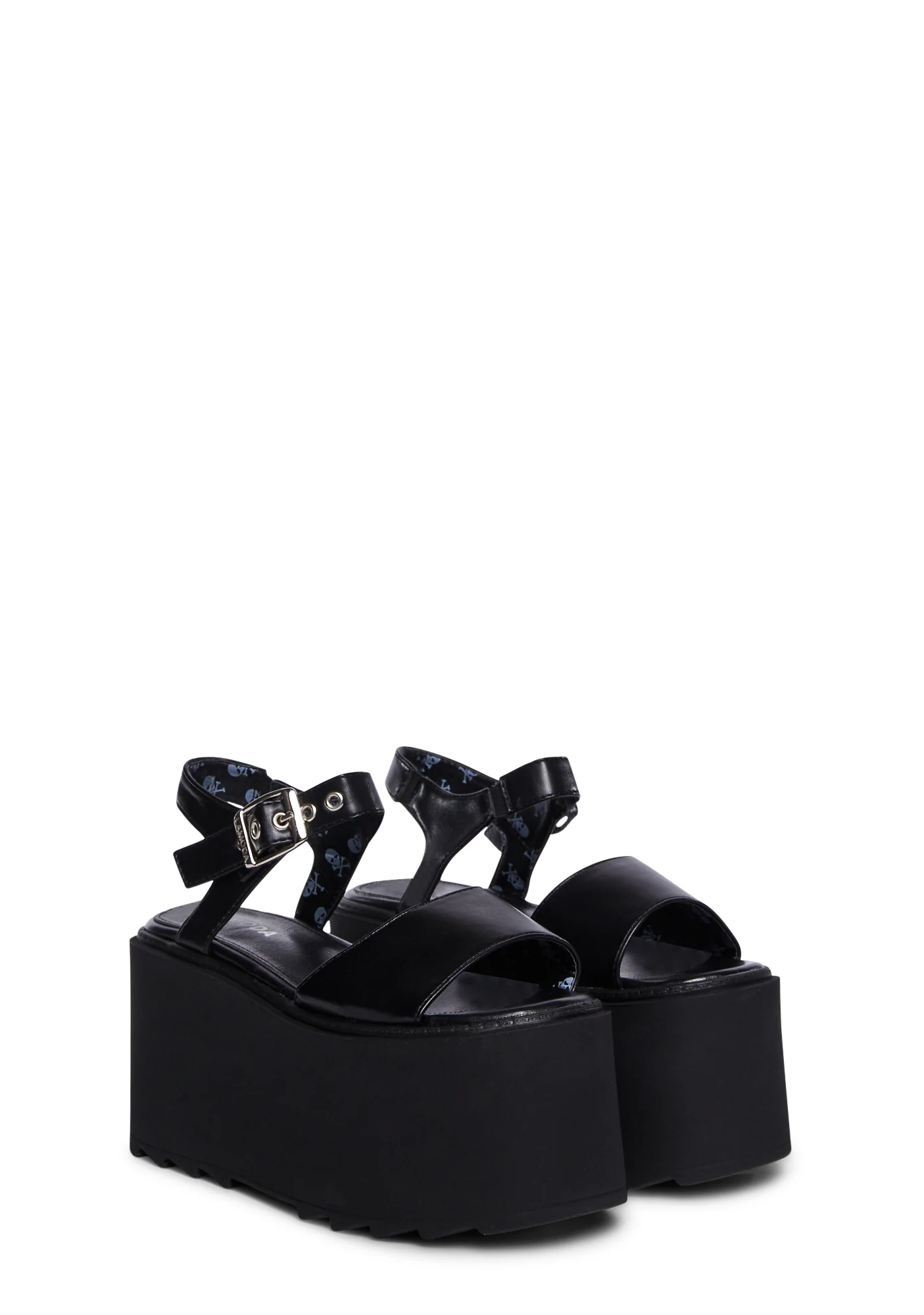 Young And Free Platform Sandals - Black - Image 3