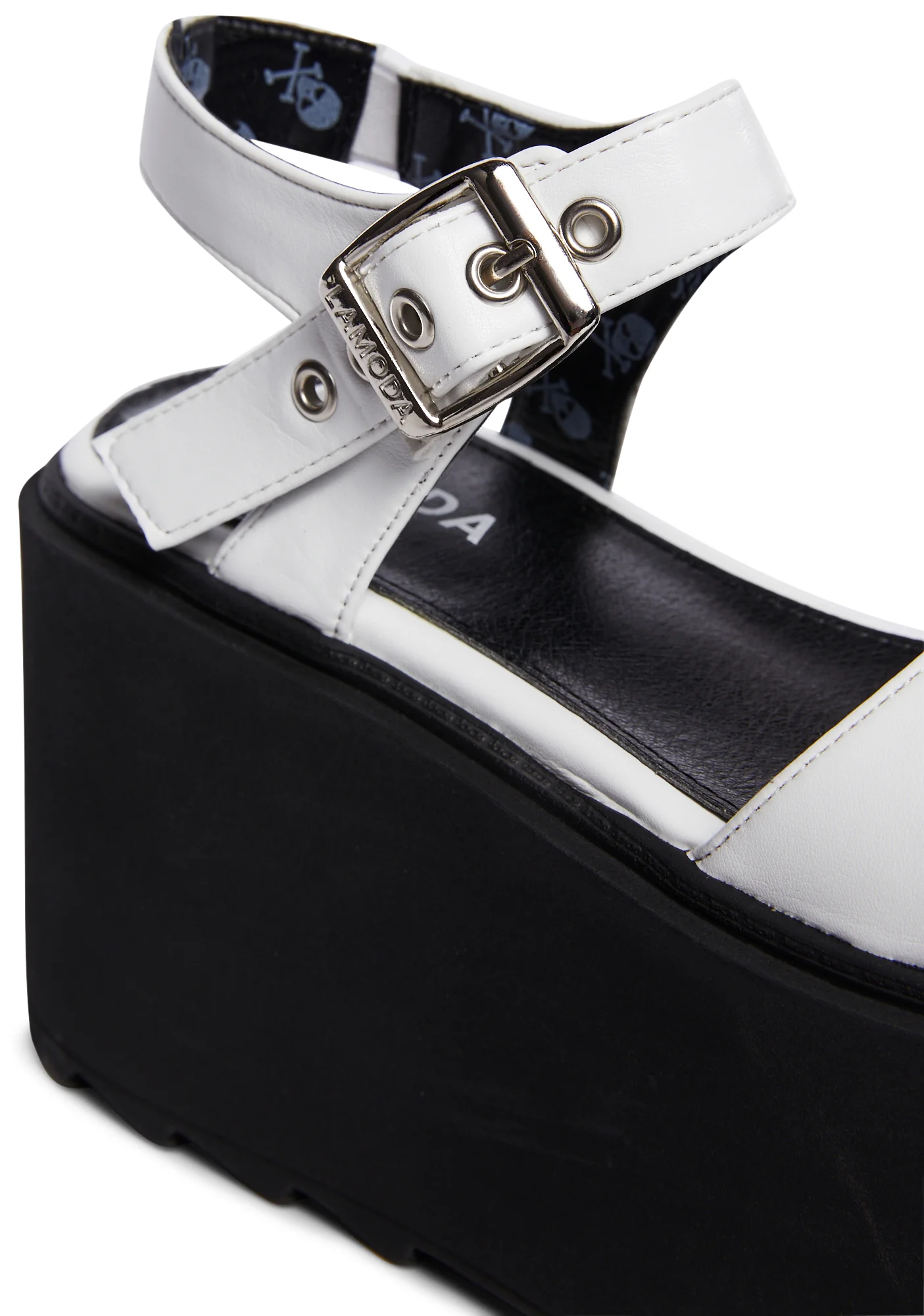 Young And Free Platform Sandals- White - Image 2