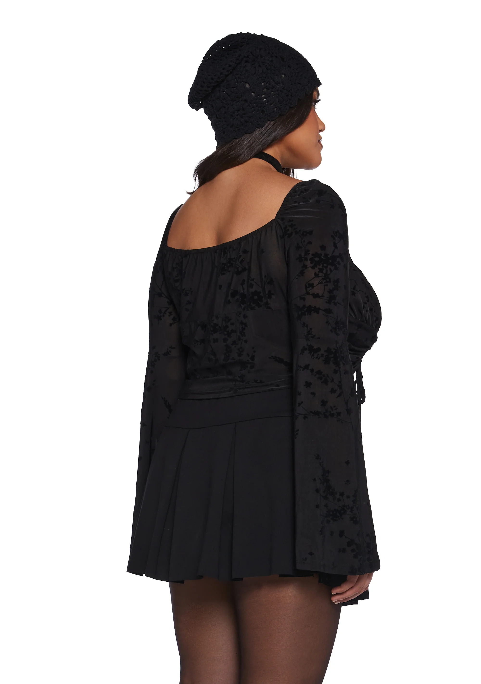 Your Fate Long Sleeve Top - Black - Image 10