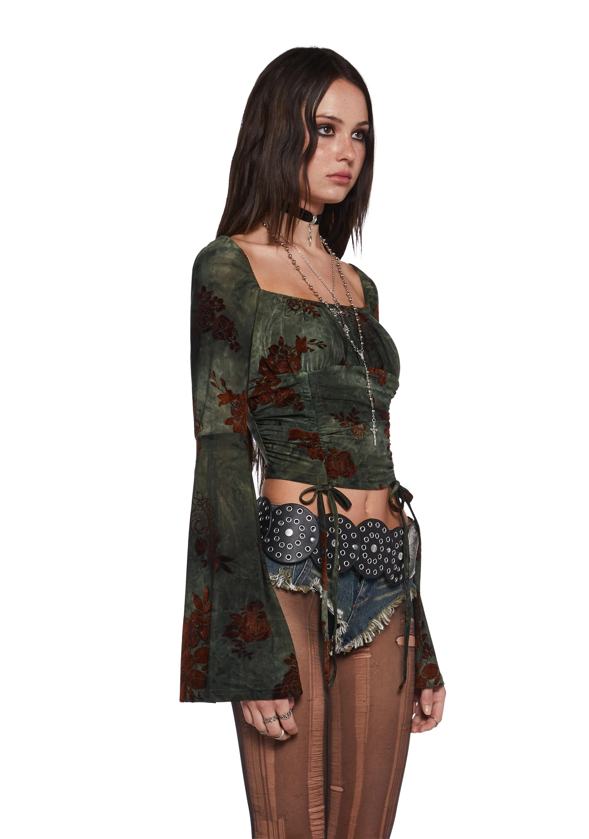 Your Fate Long Sleeve Top - Green - Image 4