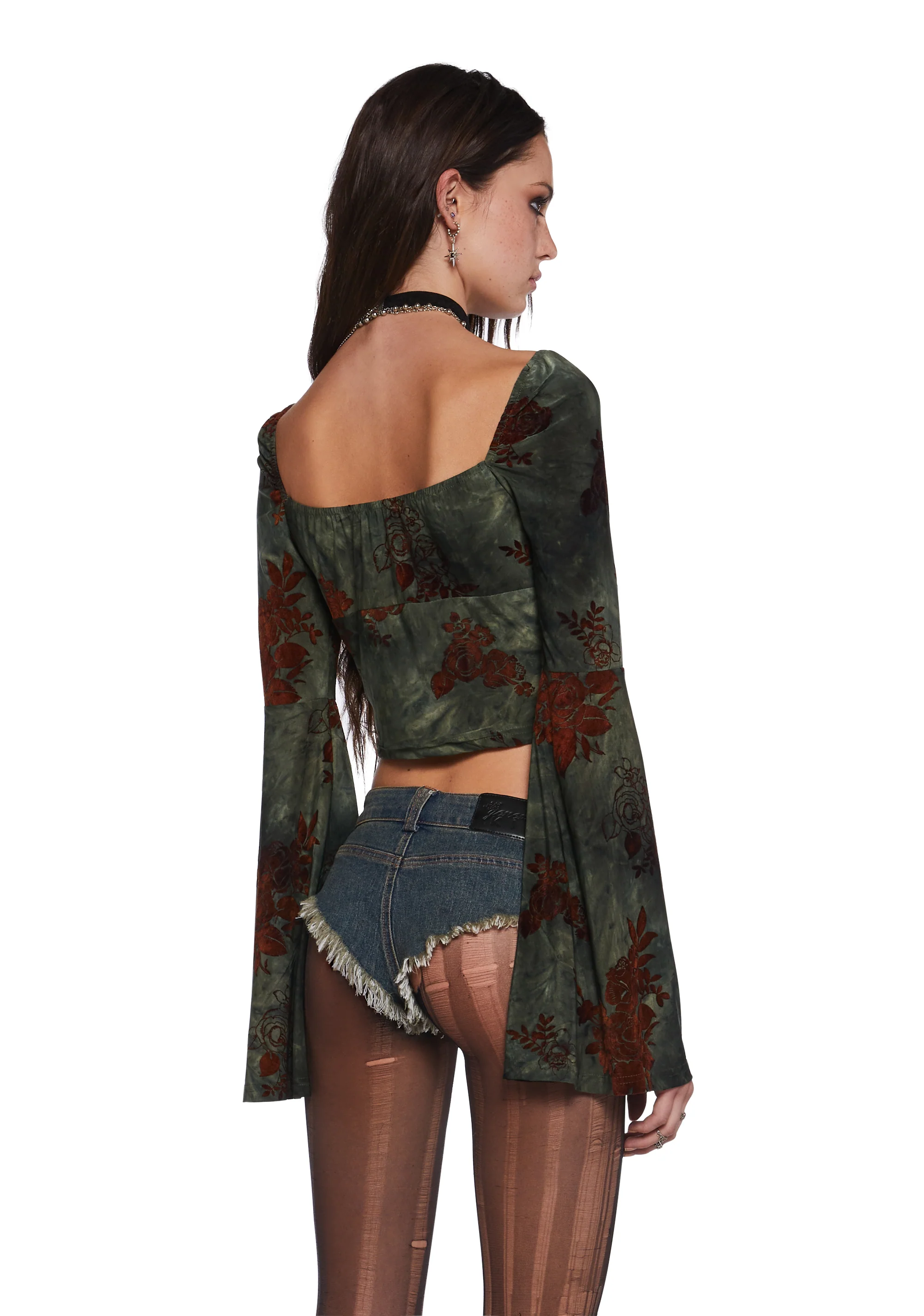 Your Fate Long Sleeve Top - Green - Image 5