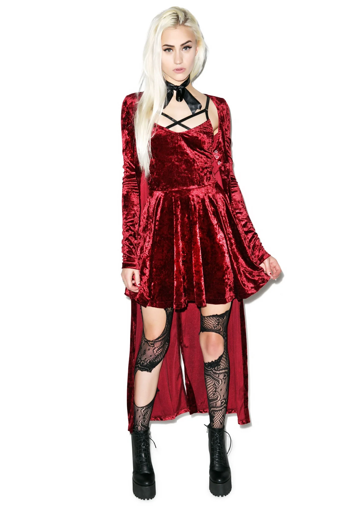 Your Velvet Crush Dress - Pink - Image 7