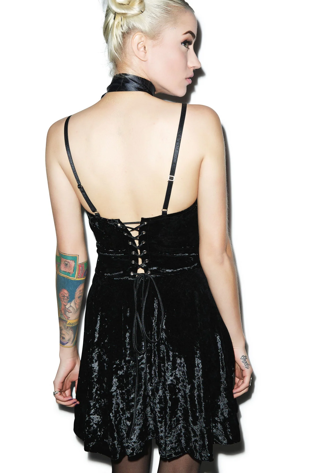 Your Velvet Crush Dress - Dark Purple - Image 12