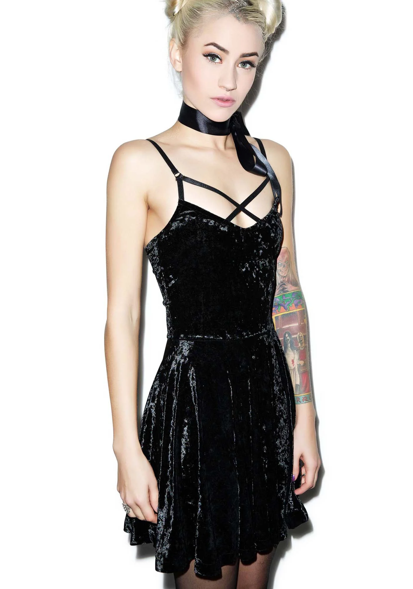 Your Velvet Crush Dress - Dark Purple - Image 13