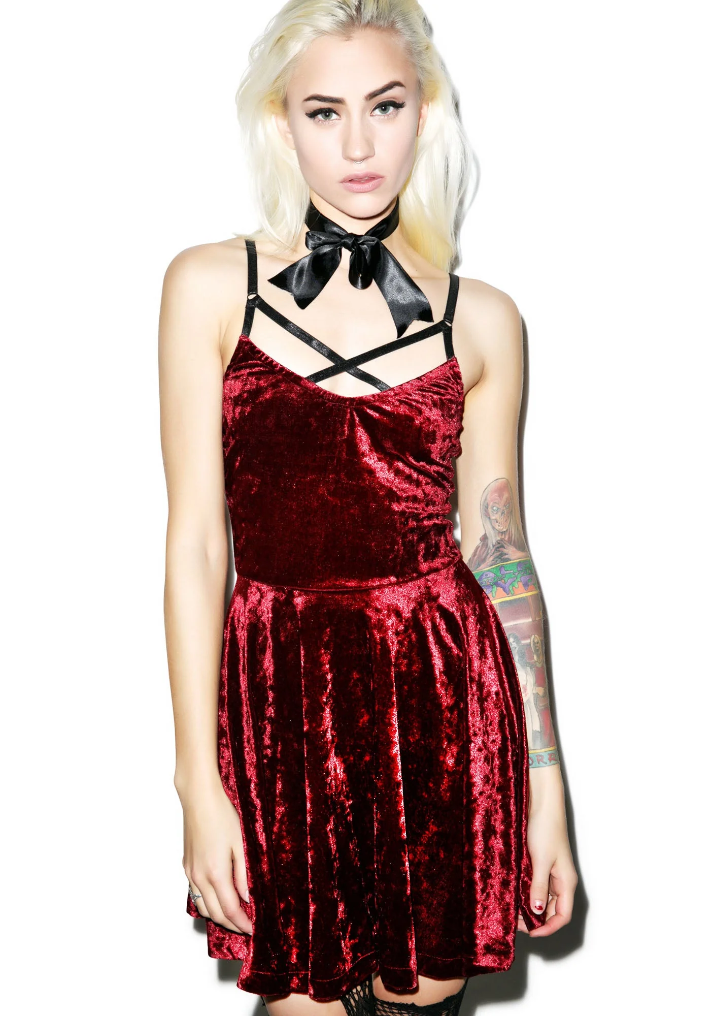 Your Velvet Crush Dress - Dark Purple - Image 9