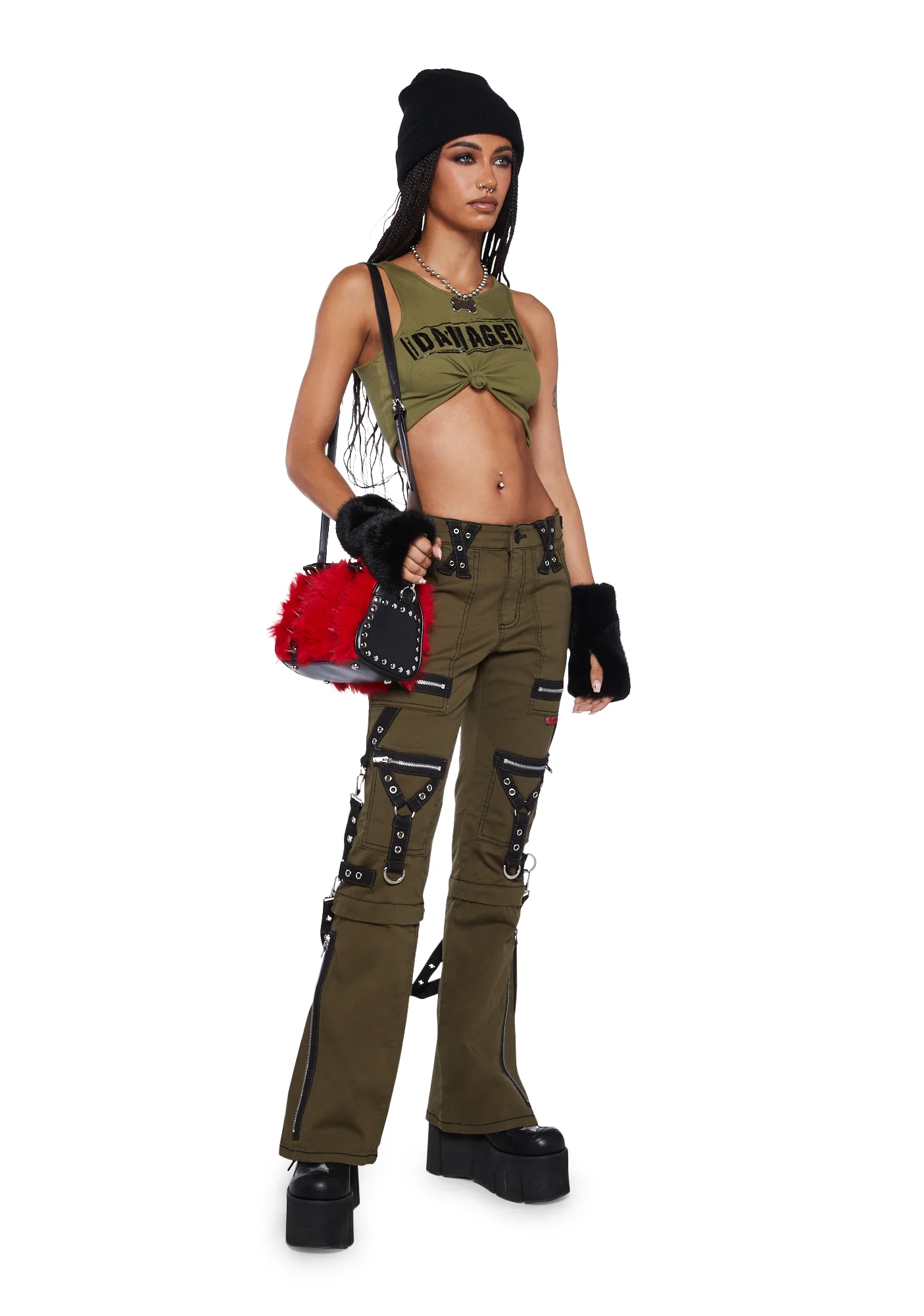 Zip To Zip Pants-Green - Image 2