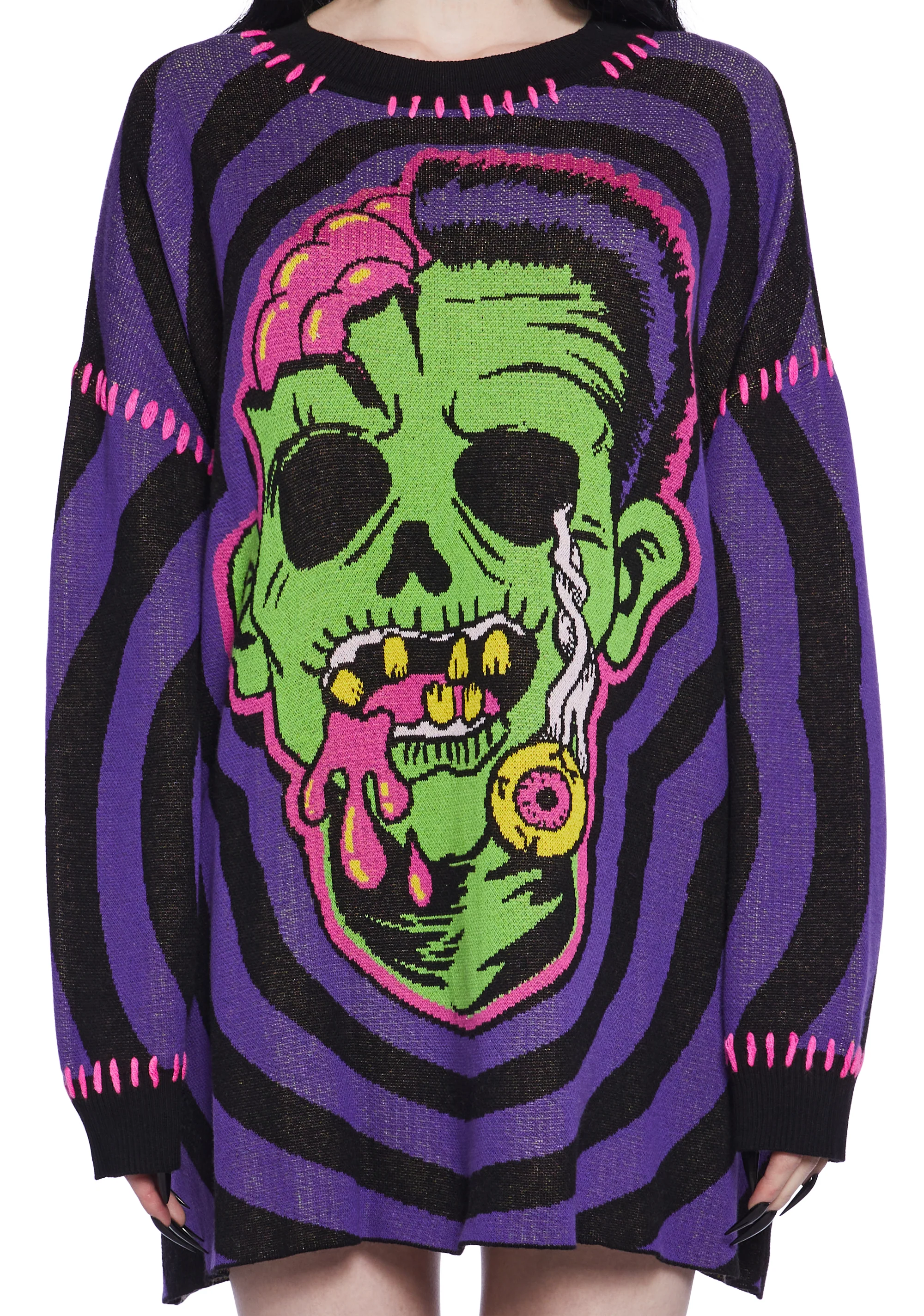 Ghoulish Gateway Intarsia Sweater - Image 6