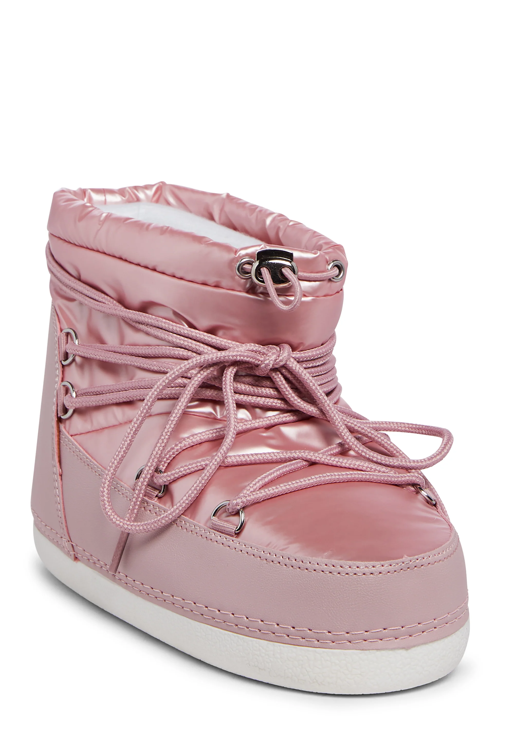 Zuri Metallic Snow Ankle Boots - Pink - Image 2