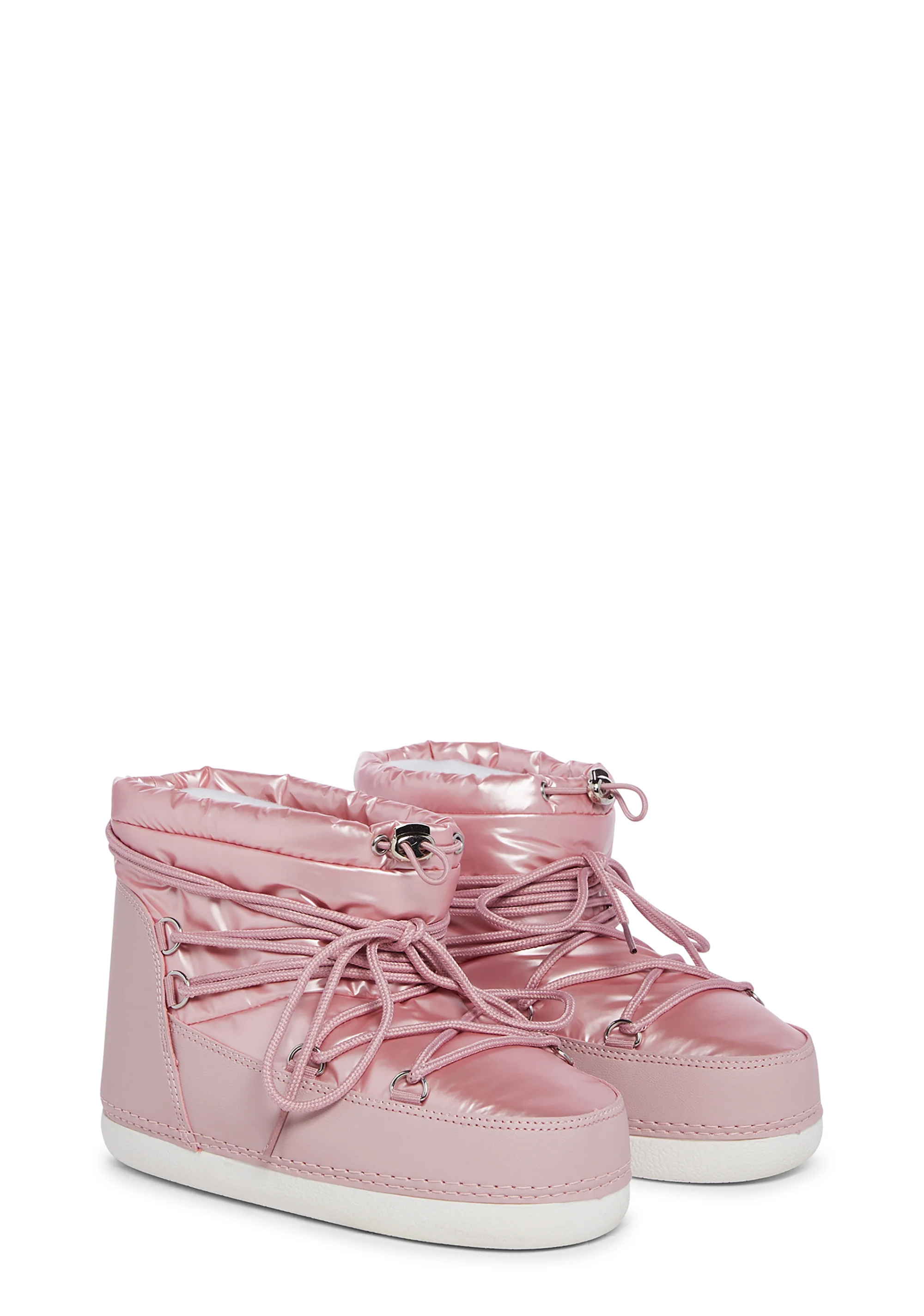 Zuri Metallic Snow Ankle Boots - Pink - Image 3